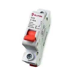Disjuntor monopolar 32A curva C 4KA 230/240V