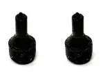 Amortecedor da tampa móvel preto — Kit com 2 unidades