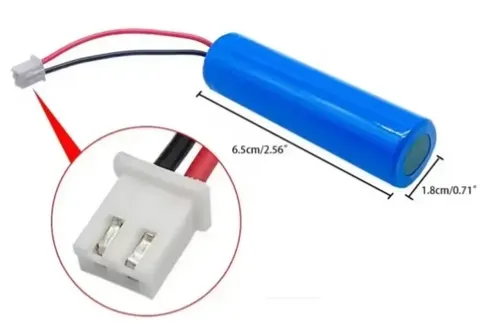 Bateria Li-Ion 3,7V 2600mah 18650 Recarregavel
