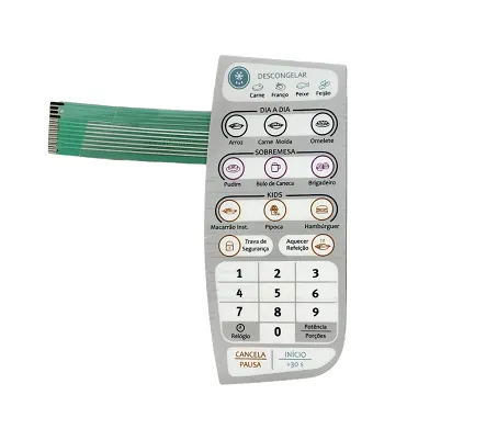 Membrana painel controle microondas Electrolux MTD30 compatível