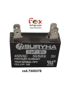 Capacitor 1.MF 450V quadrado