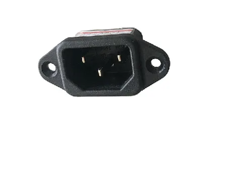 Conector preto cabo plug 10A 250V panela elétrica – original