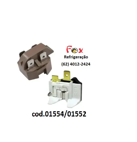 Rele + protetor ptc 1/12 a 1/3 -4 terminais 220V ( kit)