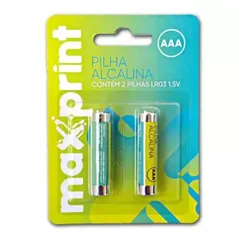 Pilha palito alcalina 1.5V -kit com 2 unidades