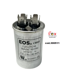 CAPACITOR FASE 2UFX380V