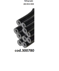 TUBO ISOLANTE 1/2 – 12X10MM BLINDADO PRETO 2MT