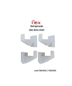 SUPORTE PRATELEIRA EXPOSITOR METALFRIO KIT ESQUERDO + DIREITA