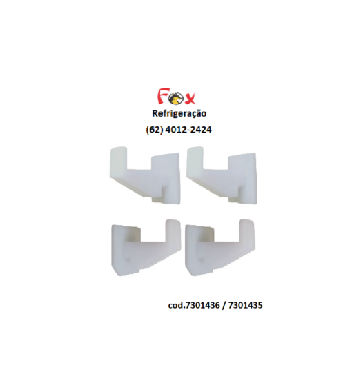 SUPORTE PRATELEIRA EXPOSITOR METALFRIO KIT ESQUERDO + DIREITA