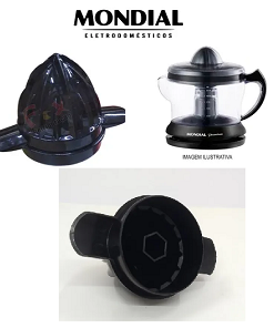 CASTANHA CONE ESPREMEDOR E-02 PRETO MAIOR MONDIAL ORIGINAL