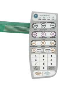 MEMBRANA PAINEL CONTROLE MICROONDAS ELECTROLUX MTD30 COMPATIVEL