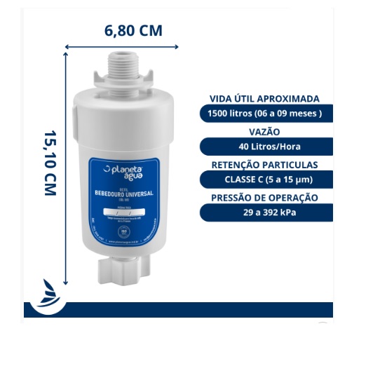 REFIL BEBEDOURO UNIVERSAL PLANETA AGUA