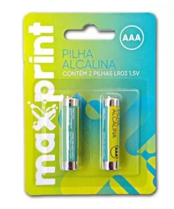 Pilha palito alcalina 1.5V -kit com 2 unidades